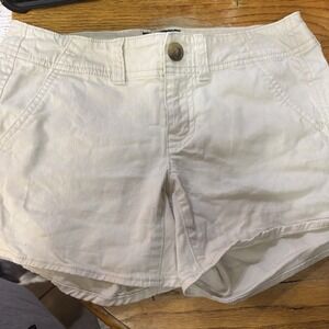 American Eagle Outfitters Stretch Shortie Women's Short‎ Shorts Beige Size 0